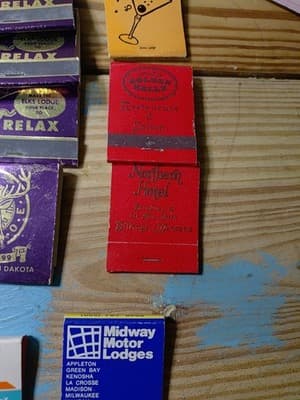 Vintage Lot of 40 Hotel & Motel Matchbooks - Mid-Century Advertising - Unstruck - Thumbnail 13