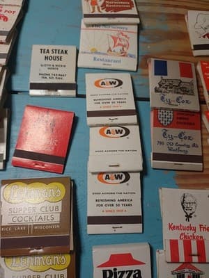 Lot of 53 Vintage Advertising Matchbooks - Unstruck - Restaurant & Supper Club - Thumbnail 12