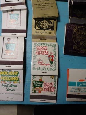 Vintage Lot of 40 Hotel & Motel Matchbooks - Mid-Century Advertising - Unstruck - Thumbnail 7