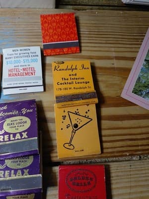 Vintage Lot of 40 Hotel & Motel Matchbooks - Mid-Century Advertising - Unstruck - Thumbnail 11
