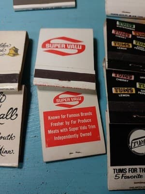 Lot of 30 Vintage Matchbooks - Unstruck NOS - Mid-Century Advertising - Mixed - Thumbnail 6