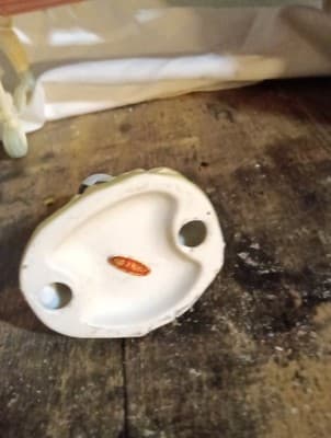 Squirrel Figurine 3D Flowers Tree Stump Ceramic Porcelain Hand Painted Taiwan -- - Thumbnail 3