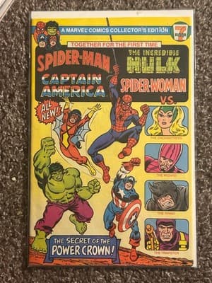 Marvel Collectors Edition Spider-Man Captain America Hulk Spider-Woman Comic - Image 1