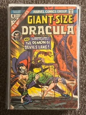 Marvel Giant-Size Dracula #4 Mar Vampire Horror The Demon of Devils Lake Cover - Image 1
