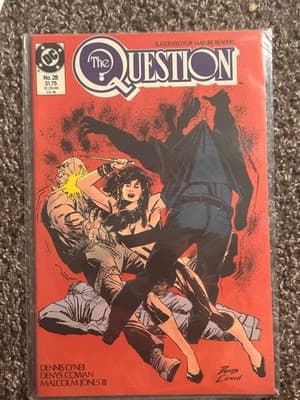 DC The Question #28 1989 Comic Book Dennis ONeil Denys Cowan Malcolm Jones - Image 1