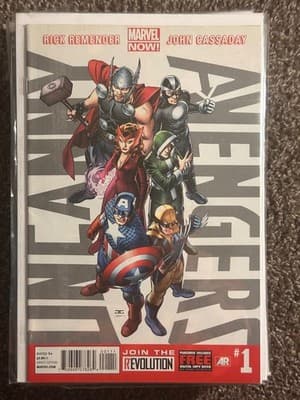 Marvel Avengers #1 Comic Rick Remender John Cassaday Marvel NOW Direct Edition - Image 1