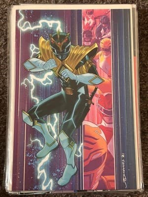 Mighty Morphin Power Rangers Comic Green Ranger #9 Variant Art Cover Boarded - Image 1