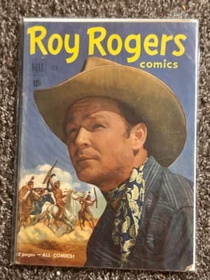 Roy Rogers Comics Dell Jan Feb 10c Lot of 2 Vintage Western Golden Age Rare - Thumbnail 3
