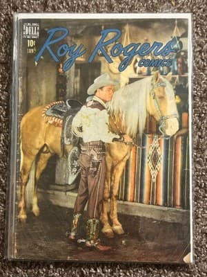 Roy Rogers Comics Dell Jan Feb 10c Lot of 2 Vintage Western Golden Age Rare - Thumbnail 2