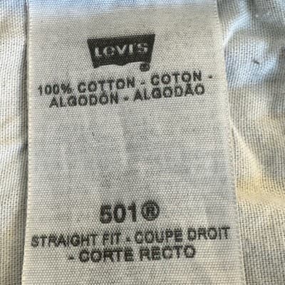 VTG Levis 501 Jeans Mens 42x32 Gray Straight Leg Button Fly Denim Classic Style - Thumbnail 6