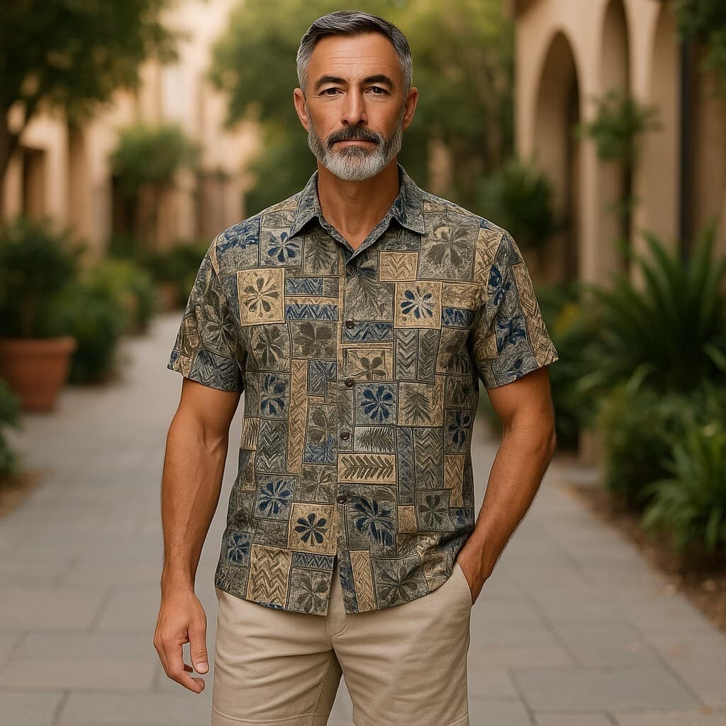 Campia Moda Shirt Mens M Multicolor Tropical Rayon Hawaiian Button‑Up Short M222 - Image 1