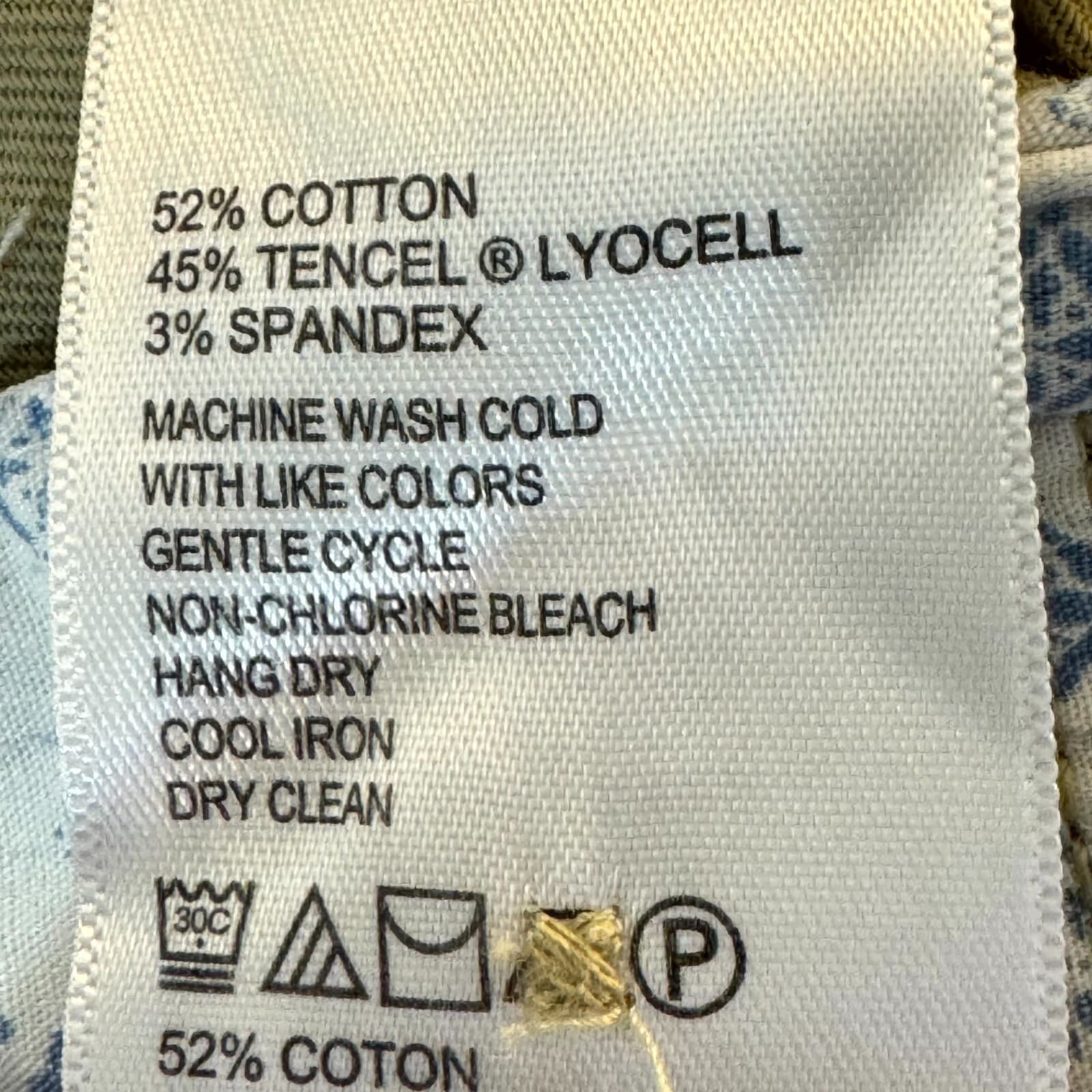 Tommy Bahama Men Chino Shorts 36 Beige Stretch Mid-Rise Flat Front Zip Fly - Thumbnail 5