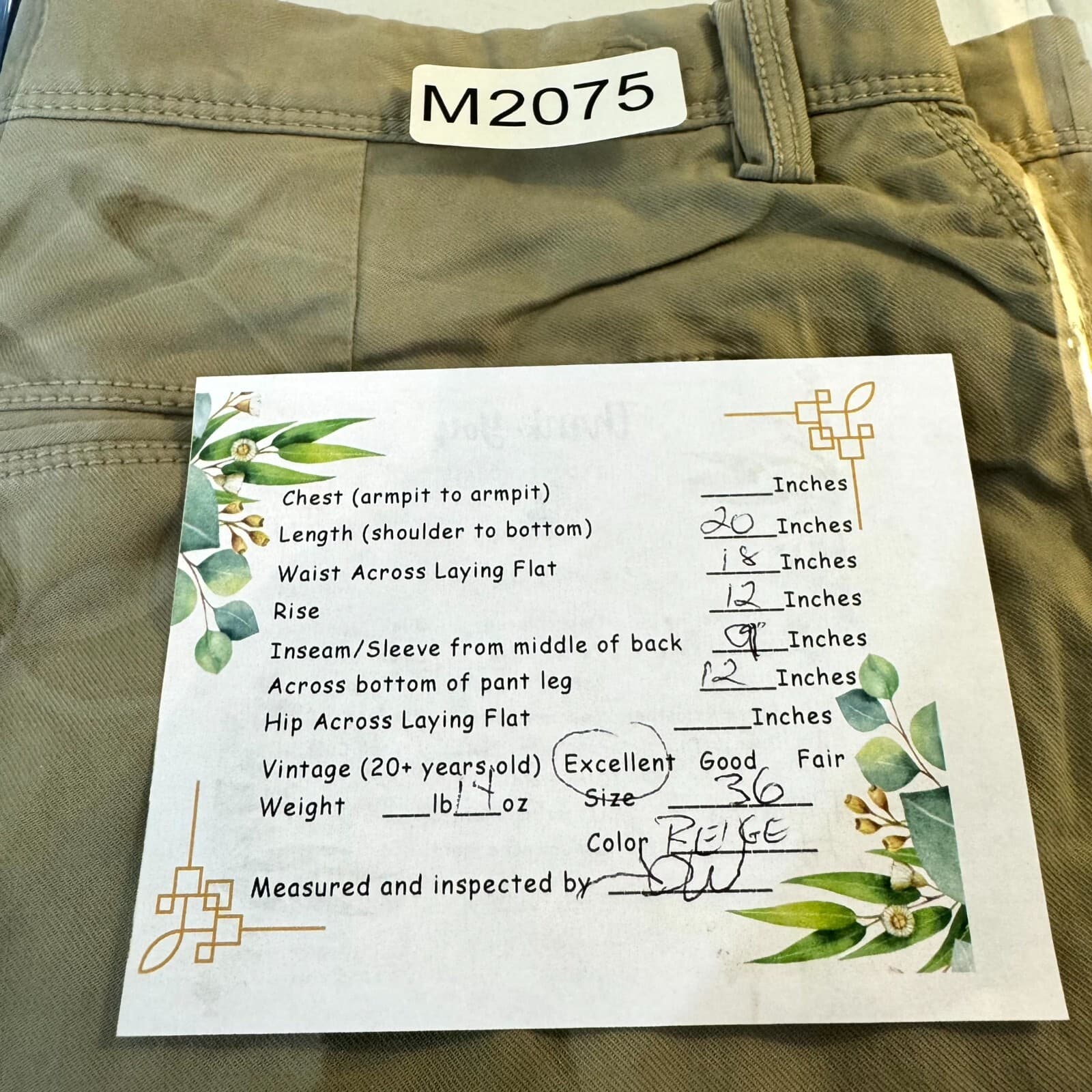 Tommy Bahama Men Chino Shorts 36 Beige Stretch Mid-Rise Flat Front Zip Fly - Thumbnail 7