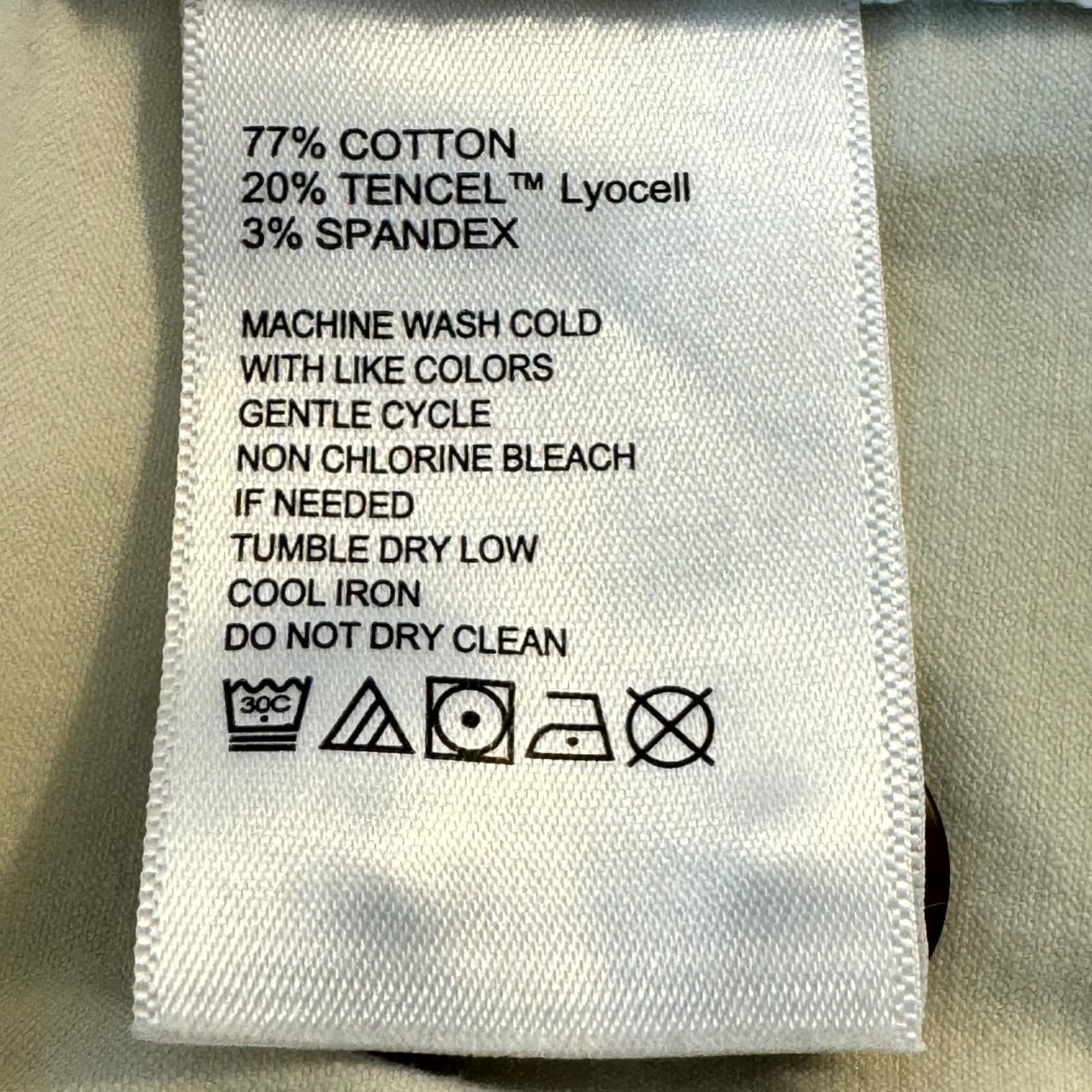 Tommy Bahama Men Chino Shorts 40 Beige Stretch Mid-Rise Flat Front Zip Fly - Thumbnail 5