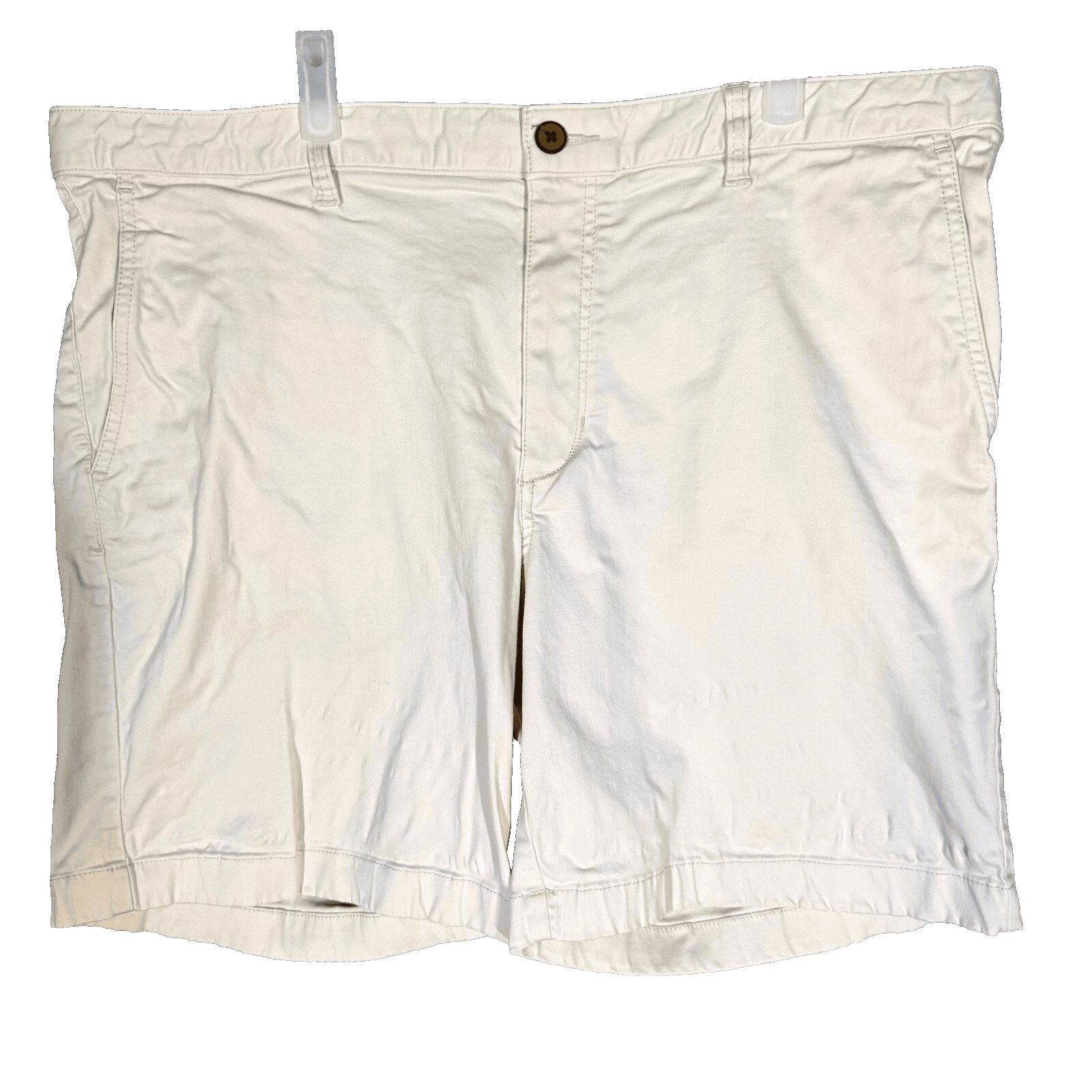 Tommy Bahama Men Chino Shorts 40 Beige Stretch Mid-Rise Flat Front Zip Fly - Image 1