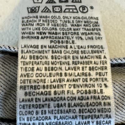 VTG Levis 501 Jeans Mens 42x32 Gray Straight Leg Button Fly Denim Classic Style - Thumbnail 9