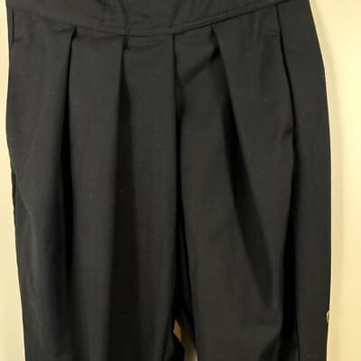 Commense Slacks Women's Black Pleated Wide-Leg Dress Pants Size S Polyester W95 - Thumbnail 5