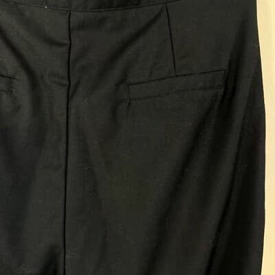 Commense Slacks Women's Black Pleated Wide-Leg Dress Pants Size S Polyester W95 - Thumbnail 4