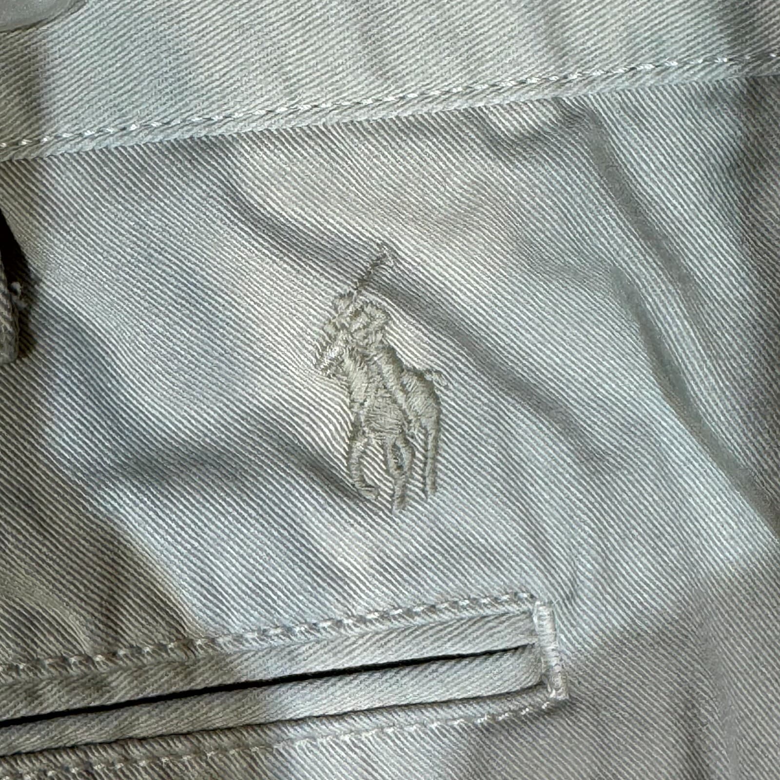 Polo Ralph Lauren Men Chino Shorts 36 Tan Pony Cotton Mid-Rise Relaxed Fit - Thumbnail 3