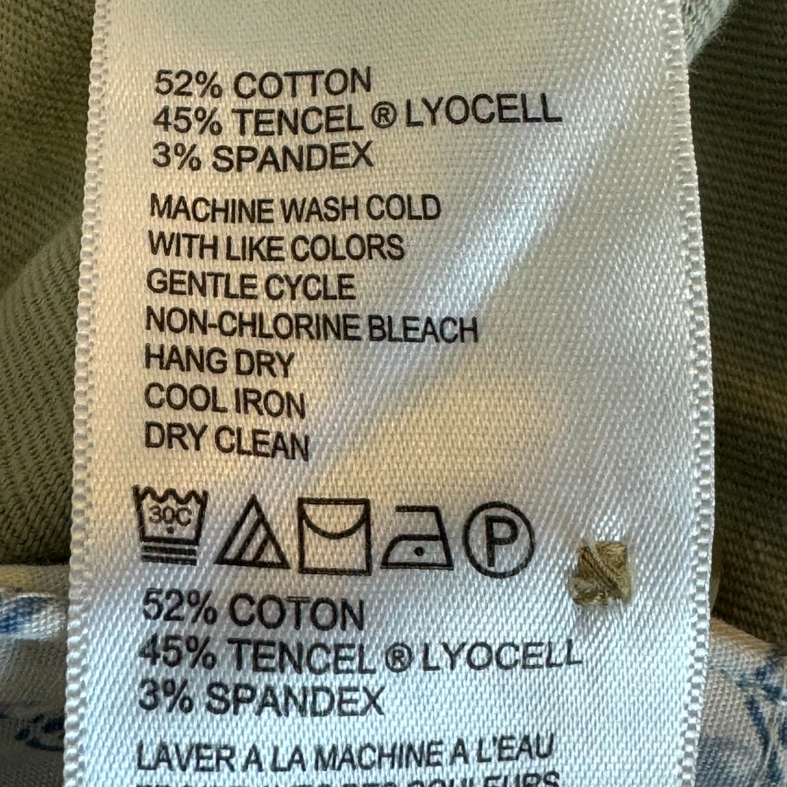 Tommy Bahama Men Chino Shorts 36 Beige Stretch Mid-Rise Flat Front Zip Fly - Thumbnail 5