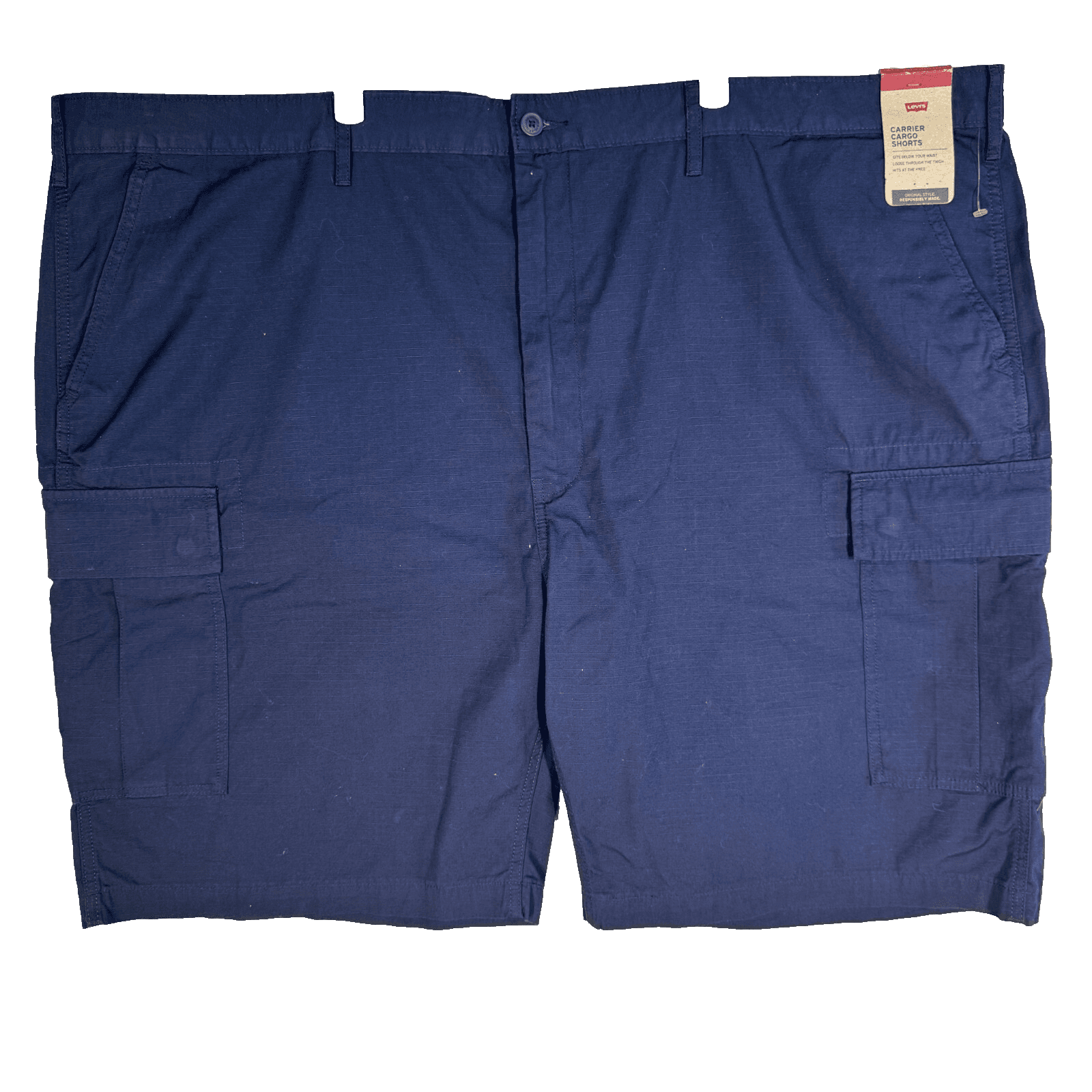Levi's Men's Carrier Cargo Shorts 52 Navy 100% Cotton High-Rise Loose Fit - Image 1