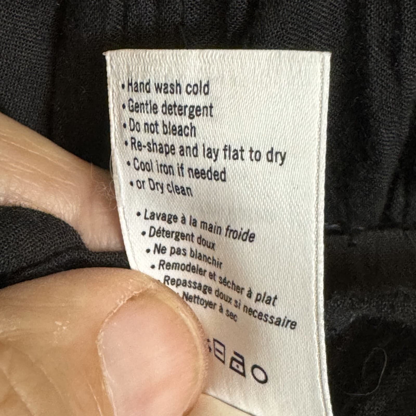 Paige Blouse Women’s M Knotted Shoulder Elastic Neck Black Cotton Top W278 - Thumbnail 7