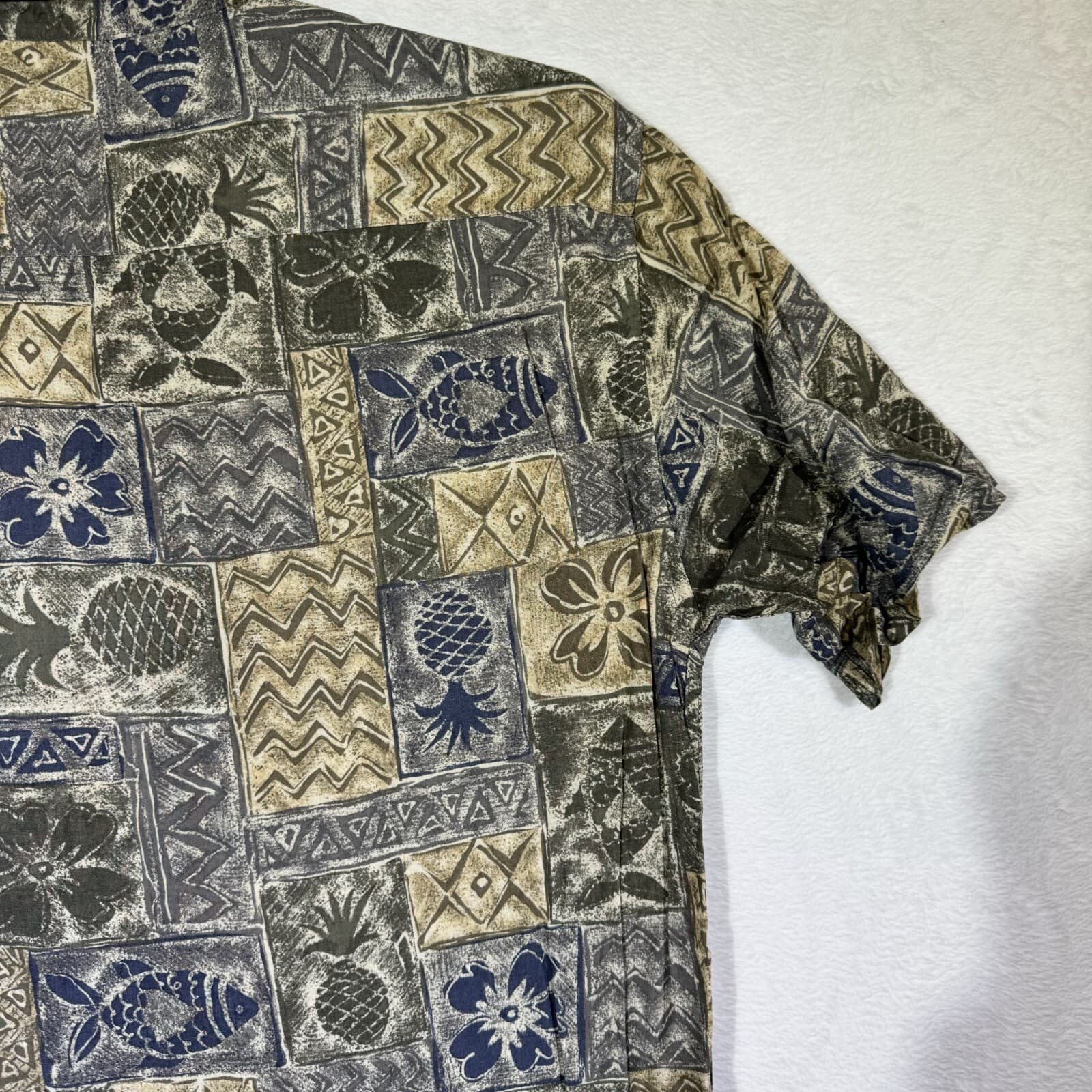 Campia Moda Shirt Mens M Multicolor Tropical Rayon Hawaiian Button‑Up Short M222 - Thumbnail 14