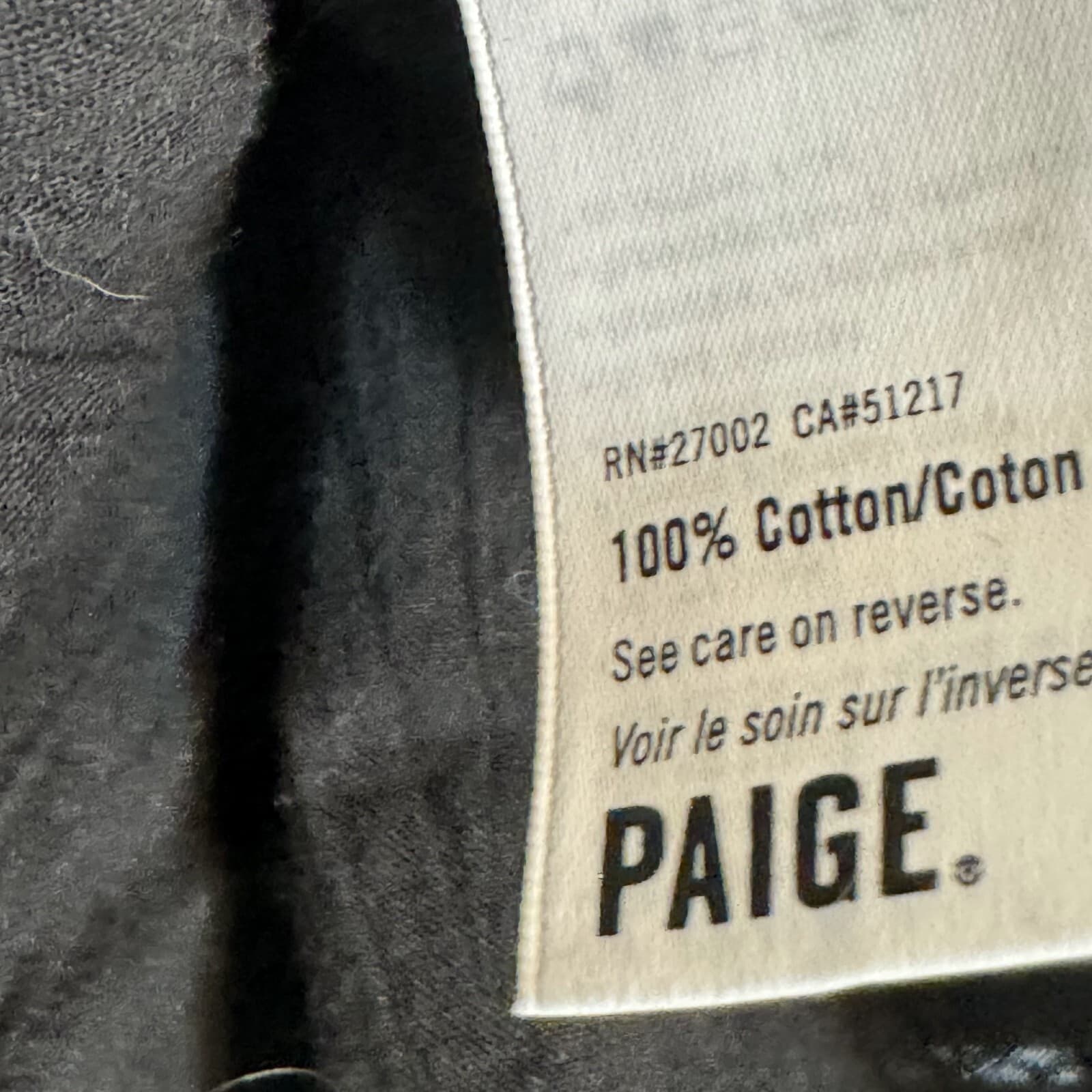 Paige Blouse Women’s M Knotted Shoulder Elastic Neck Black Cotton Top W278 - Thumbnail 5