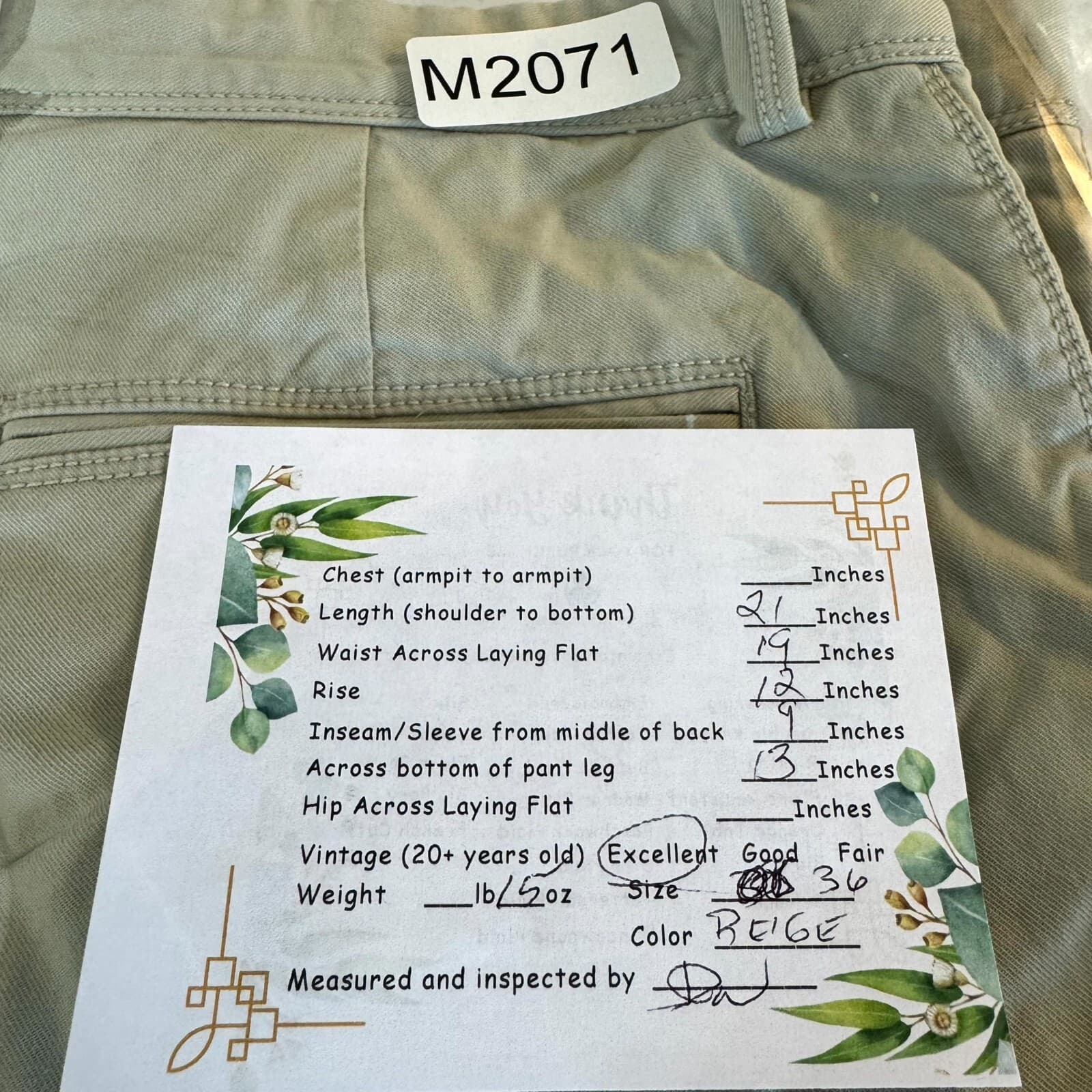 Tommy Bahama Men Chino Shorts 36 Beige Stretch Mid-Rise Flat Front Zip Fly - Thumbnail 7