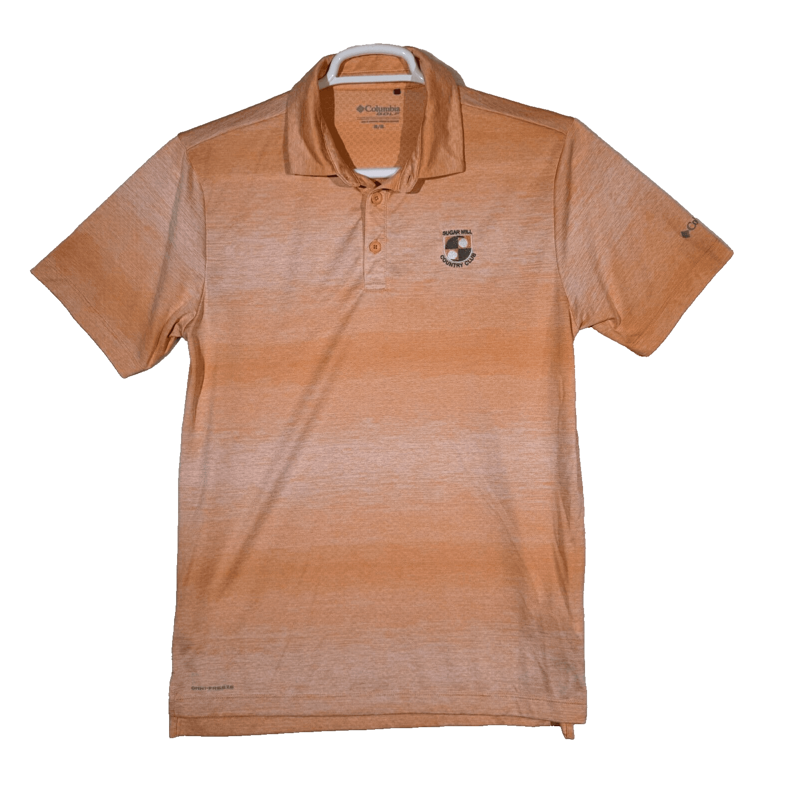 Columbia Golf Polo Men’s M Orange Omni‑Shade Sugar Mill CC 100% Polyester M208 - Image 1