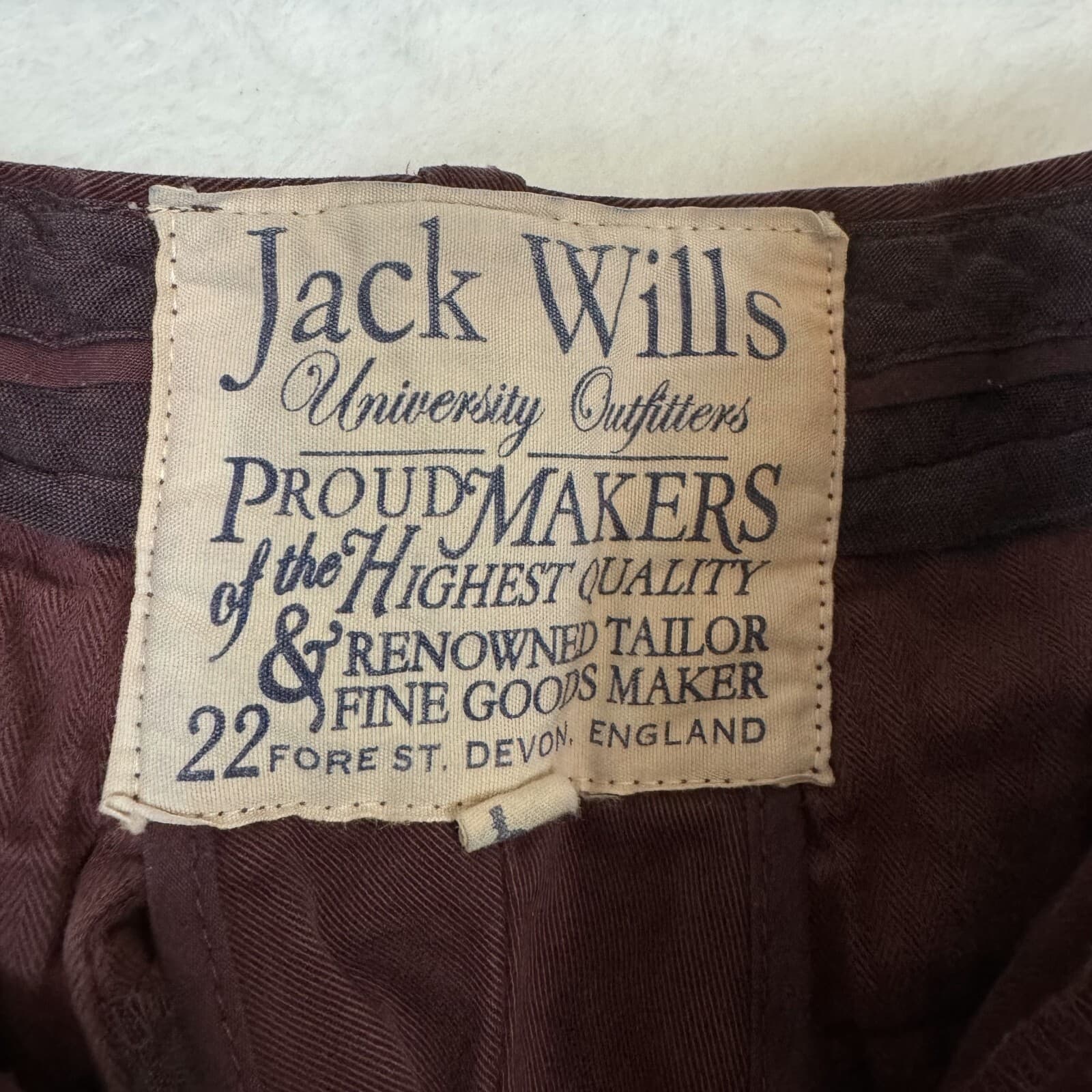 Jack Wills Jeans Men’s 30R Red Skinny 100% Cotton Button-Front Coin Pockets - Thumbnail 6