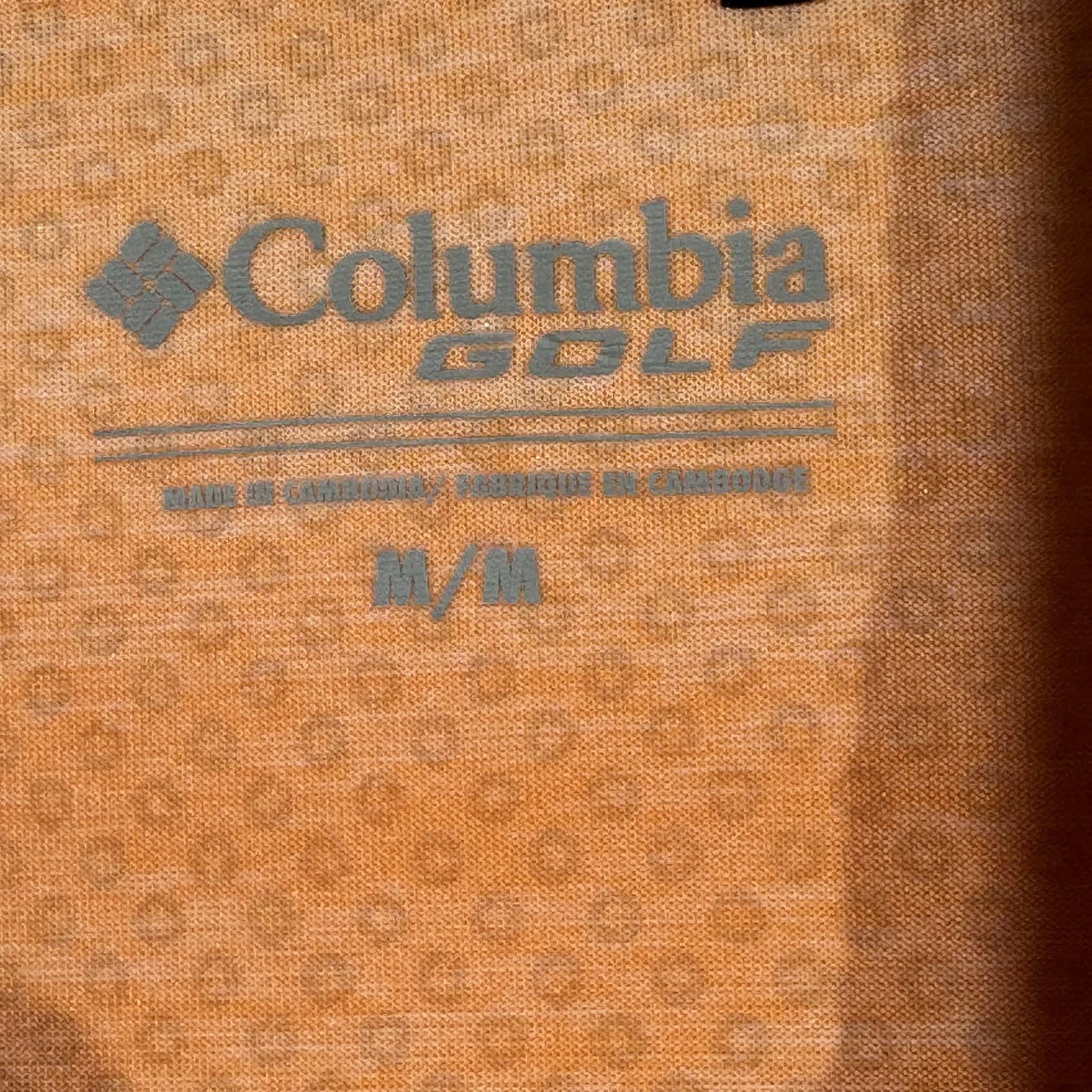Columbia Golf Polo Men’s M Orange Omni‑Shade Sugar Mill CC 100% Polyester M208 - Thumbnail 9