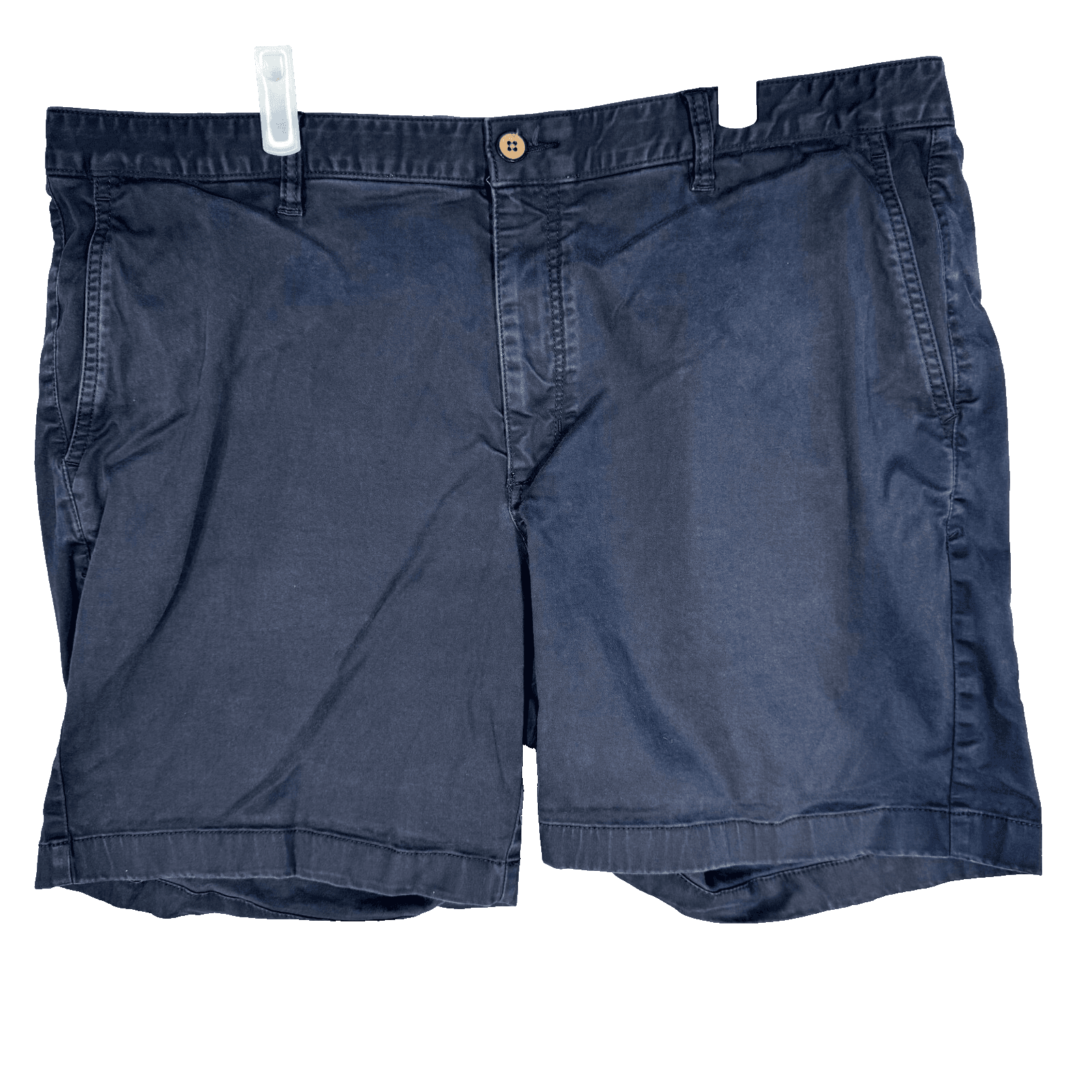 Tommy Bahama Men Chino Shorts 40 Black Stretch Mid-Rise Flat Front Zip Fly - Image 1