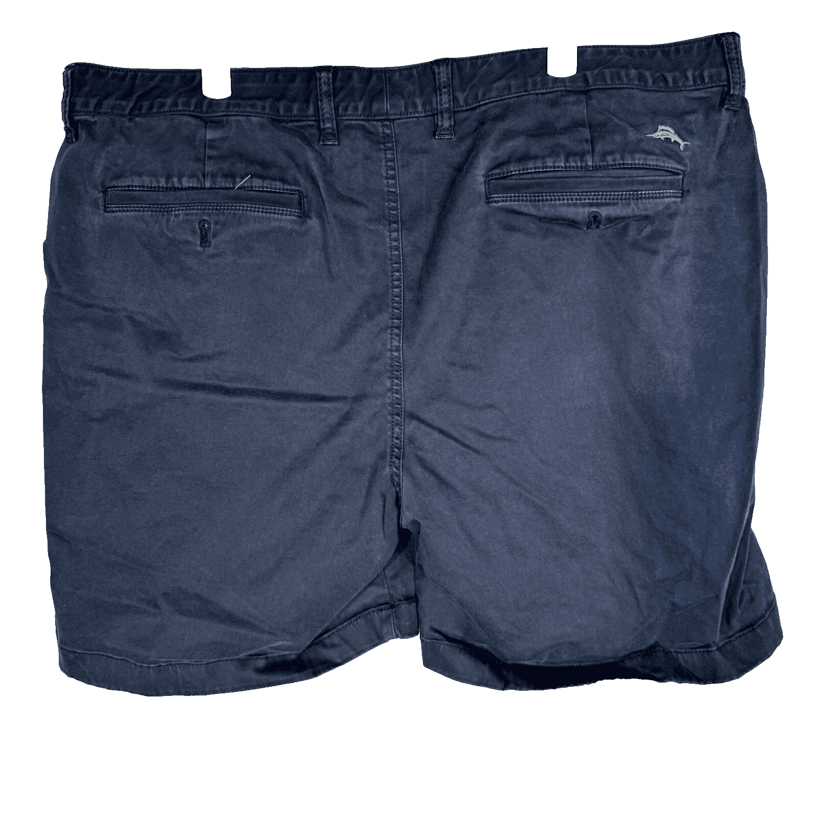 Tommy Bahama Men Chino Shorts 40 Black Stretch Mid-Rise Flat Front Zip Fly - Thumbnail 2