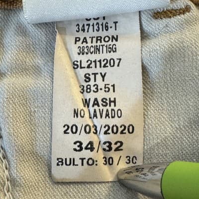 Carhartt Pants Mens 34x32 Brown Dungaree Fit Workwear Utility 383-51 - Thumbnail 6