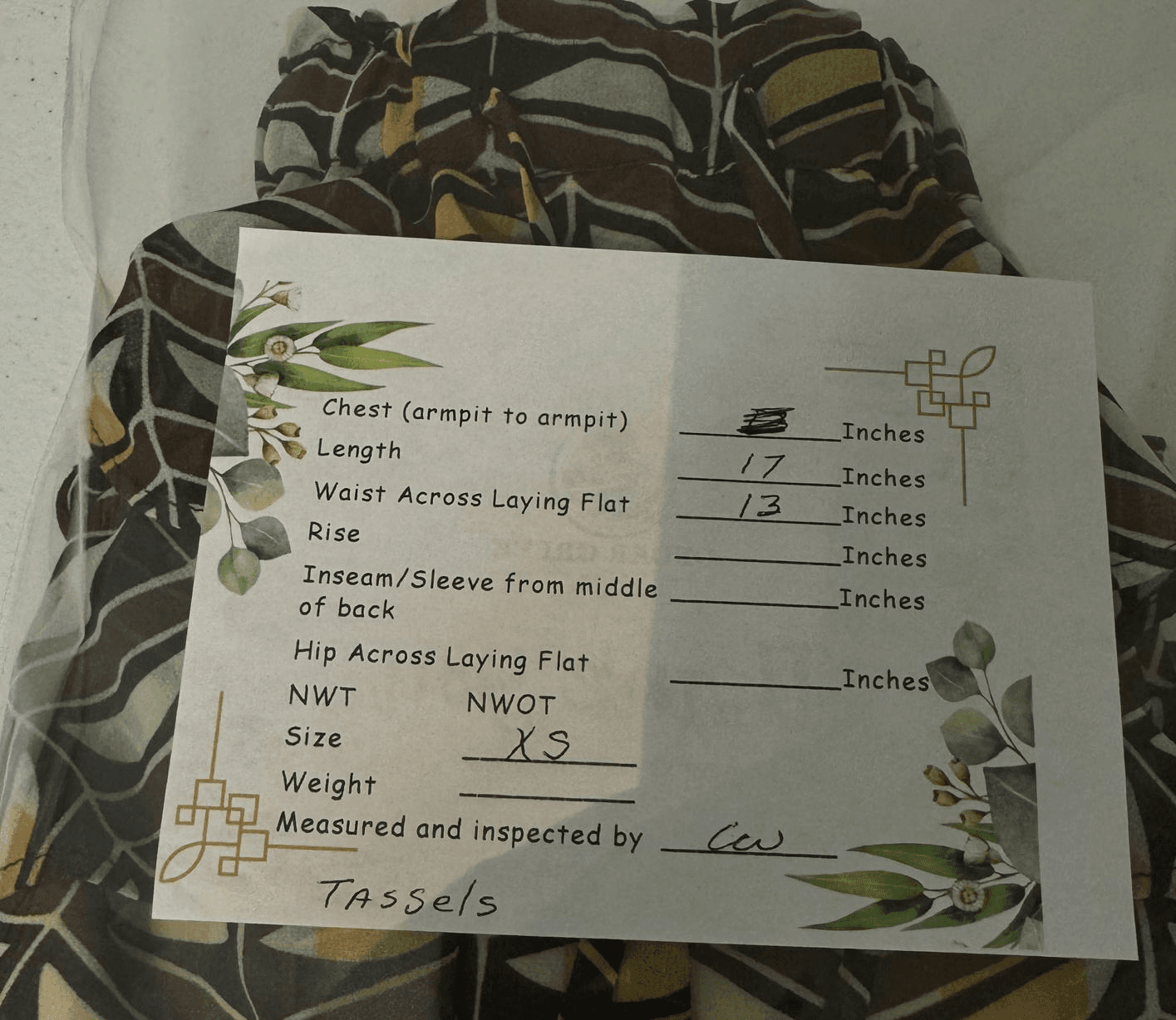 Scotch & Soda Mini Skirt Women’s XS Rust Black Gold Ruffled Tassel Cotton W217 - Thumbnail 7