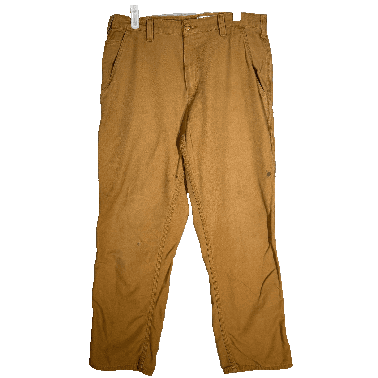Carhartt Pants Mens 34x32 Brown Dungaree Fit Workwear Utility 383-51 - Image 1
