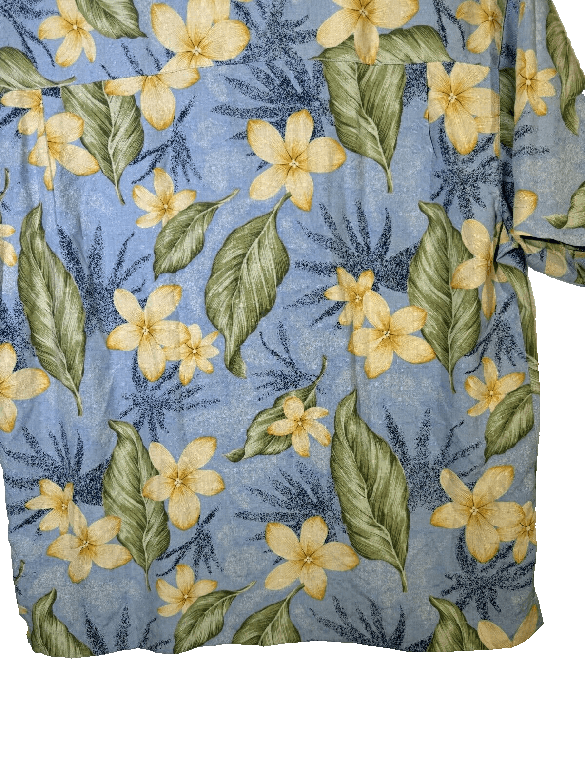 Bermuda Bay Shirt Men’s L Blue Floral 100% Silk Hawaiian Button-Up M183 - Thumbnail 10