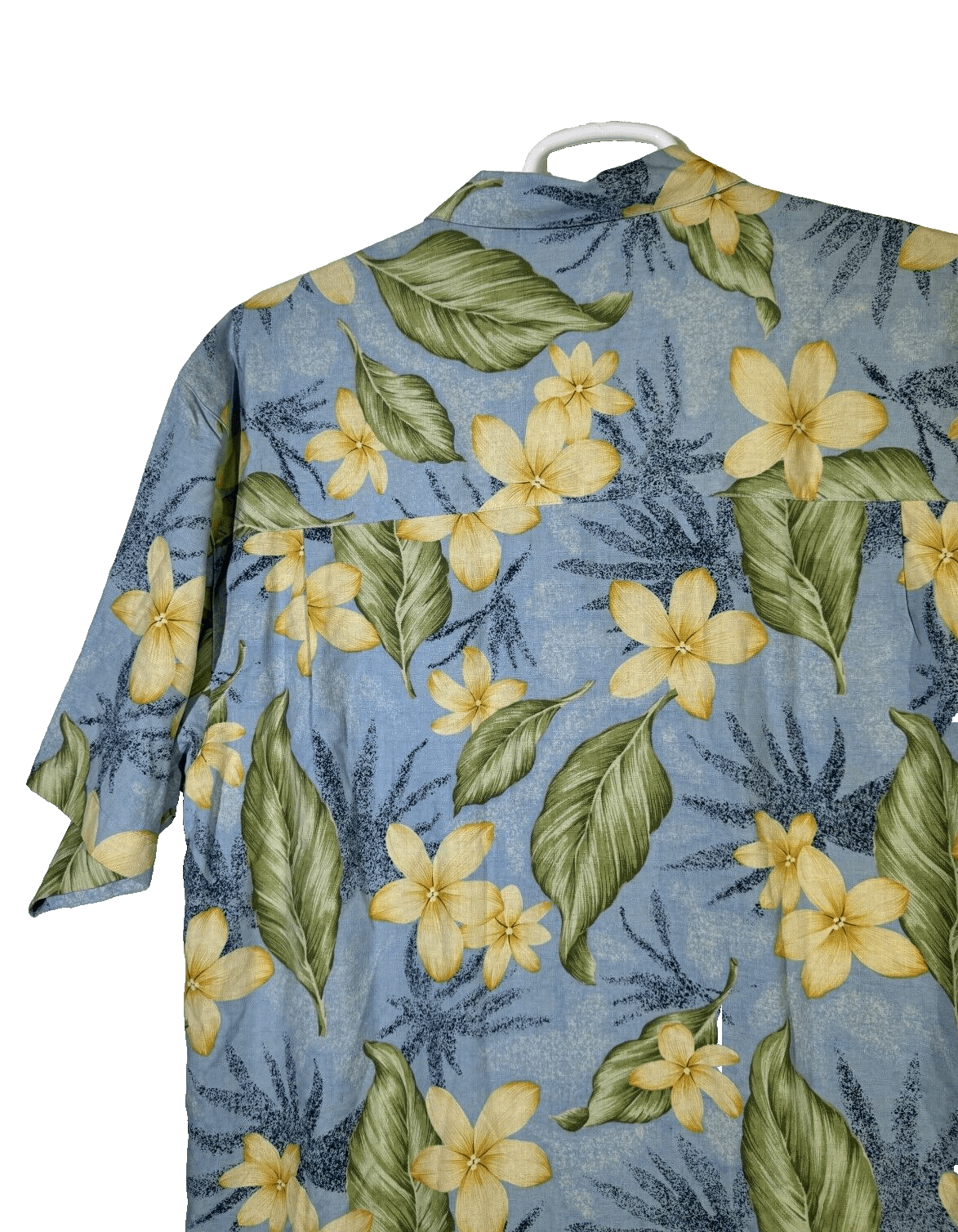Bermuda Bay Shirt Men’s L Blue Floral 100% Silk Hawaiian Button-Up M183 - Thumbnail 11