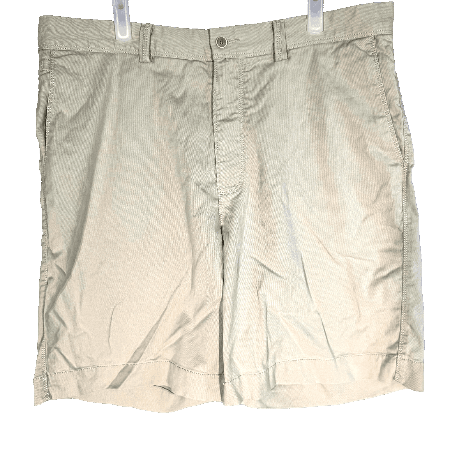 Tommy Bahama Men Chino Shorts 36 Beige Stretch Mid-Rise Flat Front Zip Fly - Image 1
