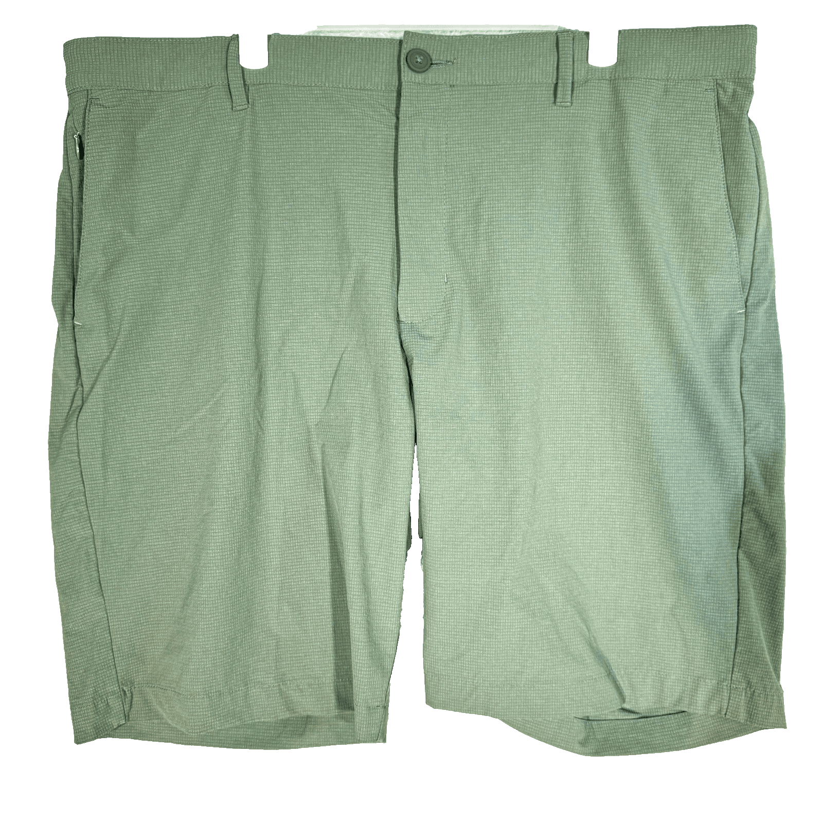 Tommy Bahama Mens Ripstop Shorts 40 Green Nylon Stretch Mid-Rise Zip Fly - Image 1