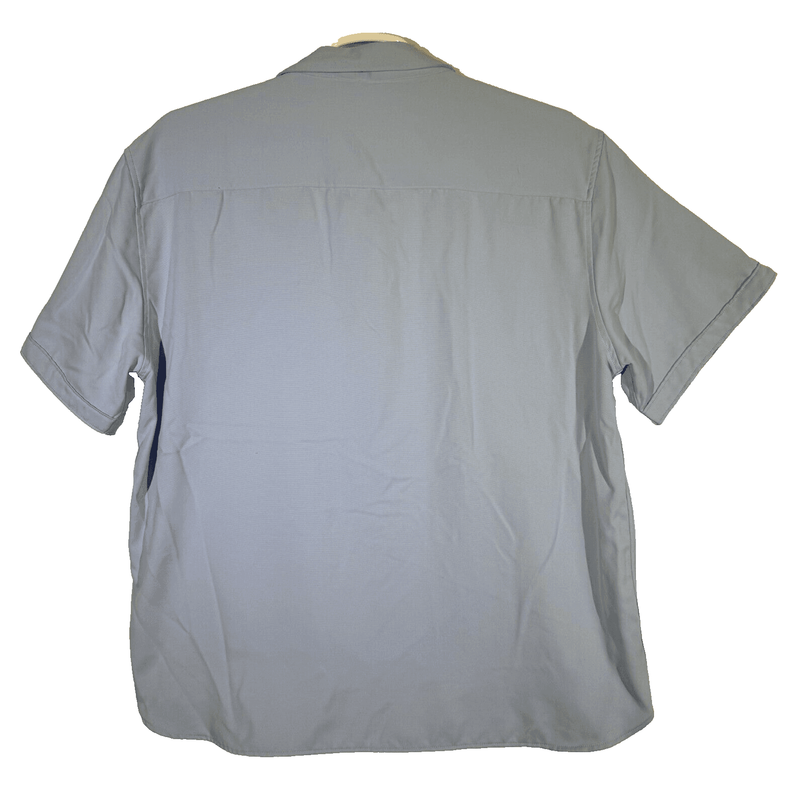 Age of Wisdom Shirt Men’s 2XL Blue Short‑Sleeve Button‑Up 100% Polyester M232 - Thumbnail 2