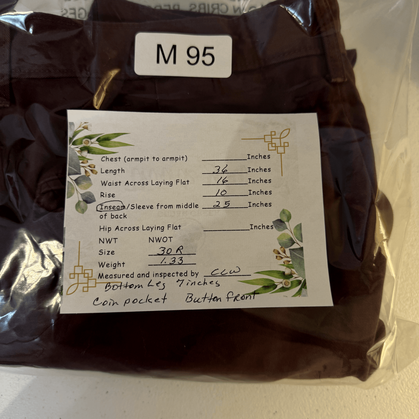 Jack Wills Jeans Men’s 30R Red Skinny 100% Cotton Button-Front Coin Pockets - Thumbnail 8