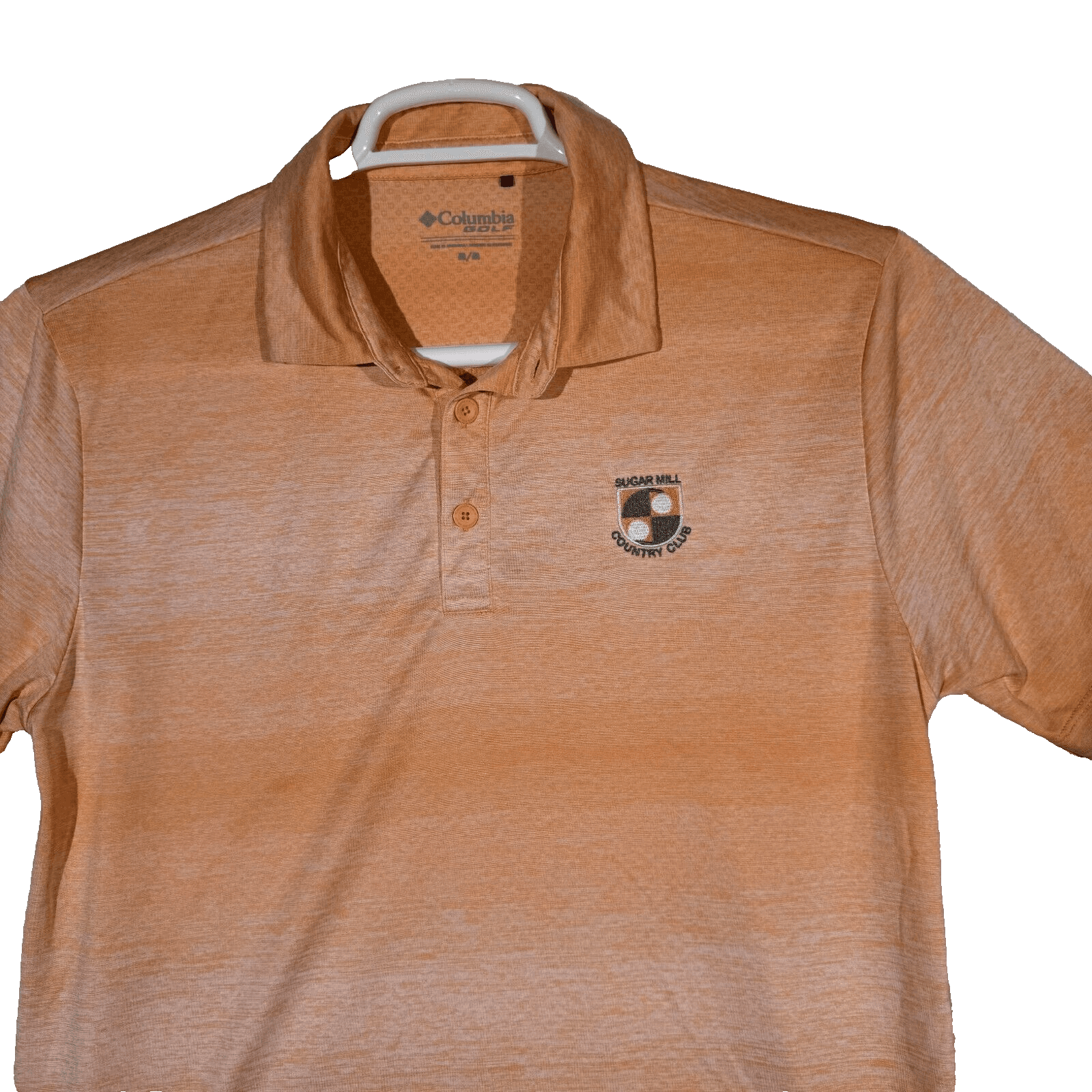 Columbia Golf Polo Men’s M Orange Omni‑Shade Sugar Mill CC 100% Polyester M208 - Thumbnail 5