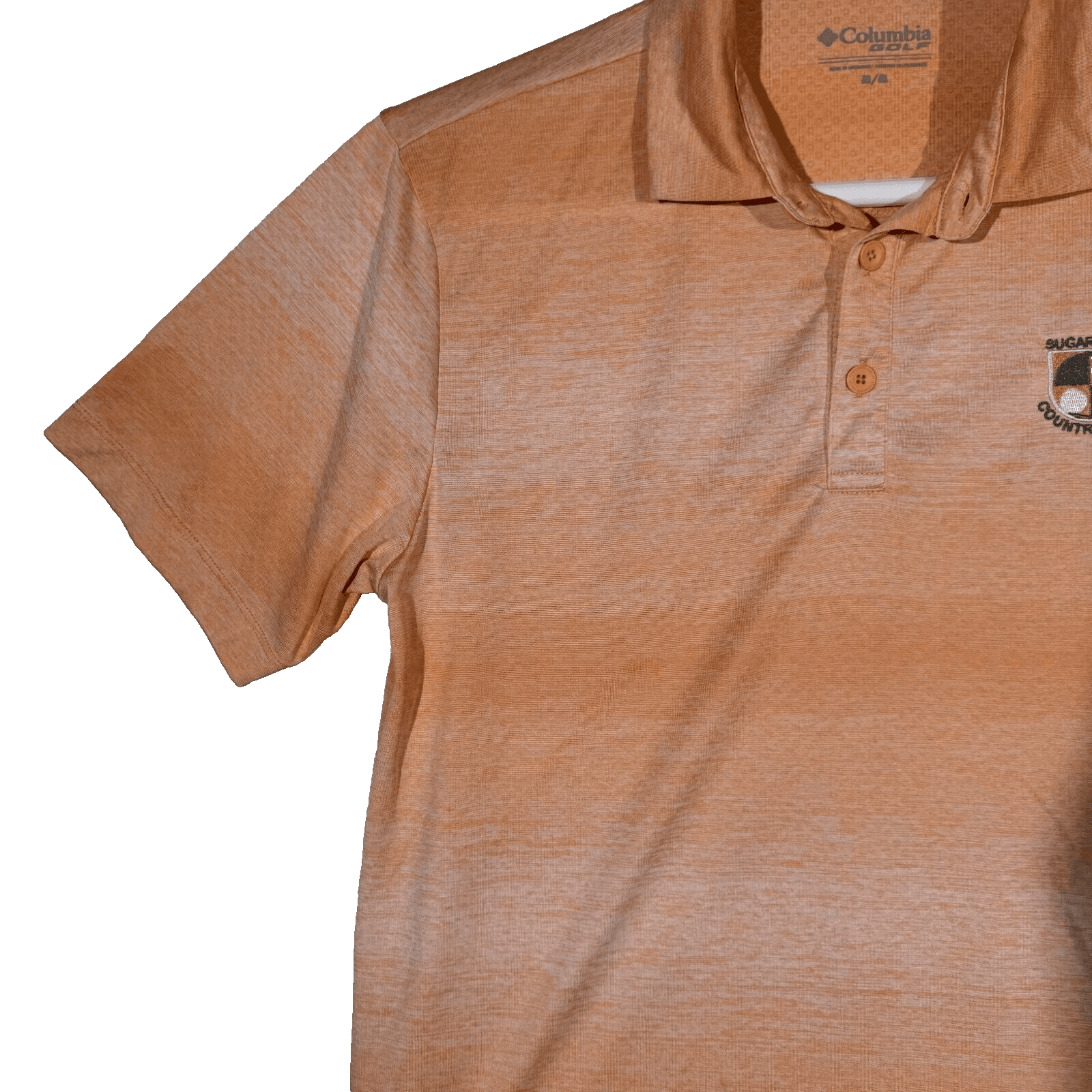 Columbia Golf Polo Men’s M Orange Omni‑Shade Sugar Mill CC 100% Polyester M208 - Thumbnail 4