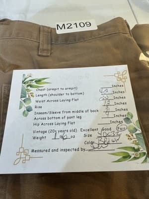 Carhartt Pants Mens 40x32 Brown Dungaree Fit Canvas Workwear Utility Fair - Thumbnail 8