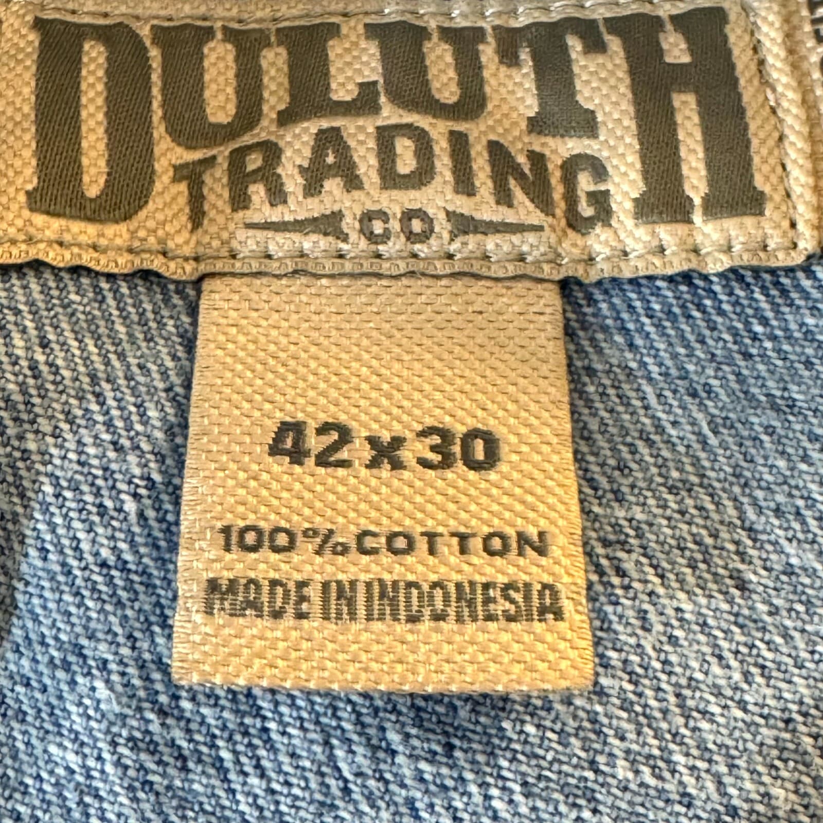 Duluth Trading Co Mens Jeans 42x30 Blue Denim Mid Rise Straight Leg - Thumbnail 12