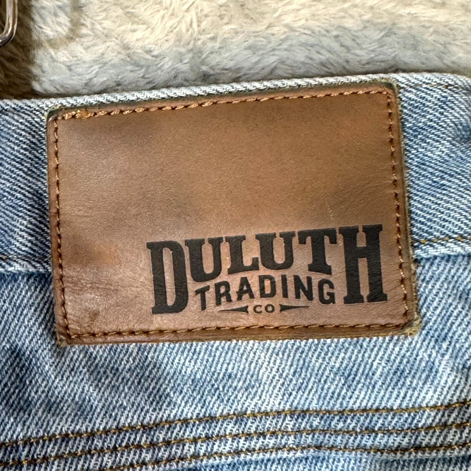 Duluth Trading Co Mens Jeans 42x30 Blue Denim Mid Rise Straight Leg - Thumbnail 9