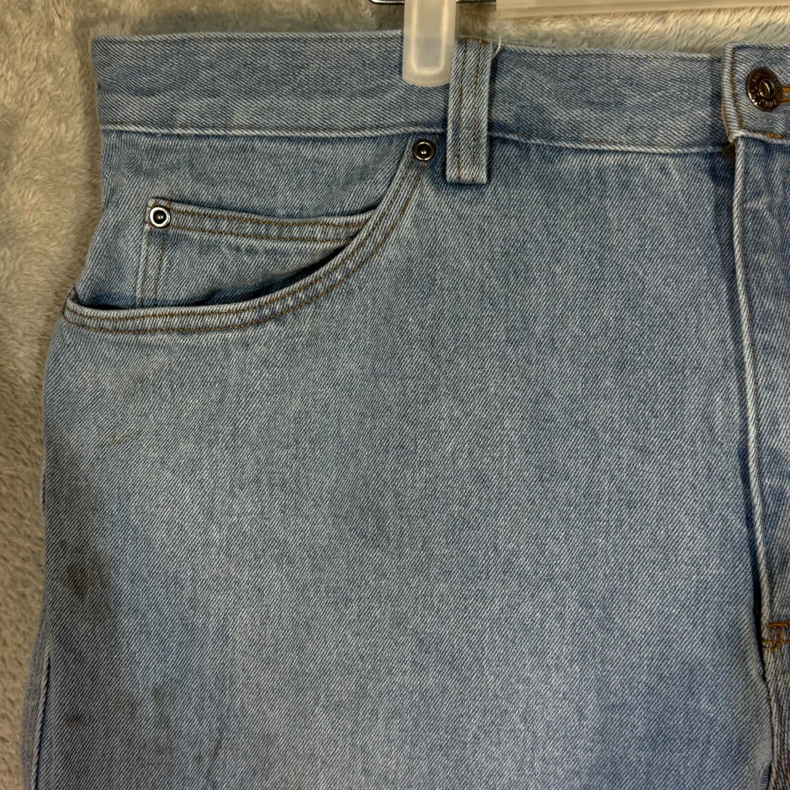 Duluth Trading Co Mens Jeans 42x30 Blue Denim Mid Rise Straight Leg - Thumbnail 3