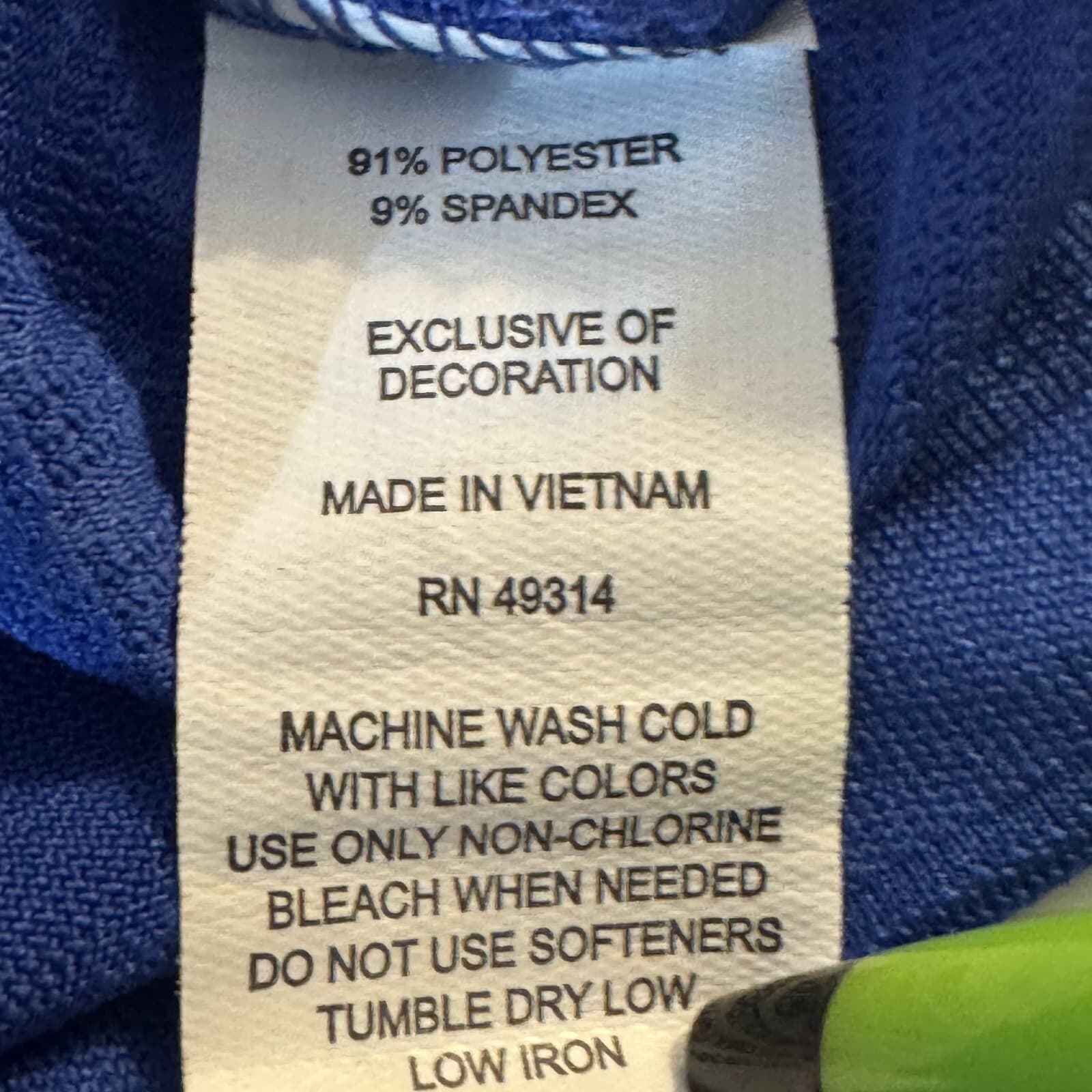 Champion Polo Shirt Men XL Blue Florida Gators 100 Percent Polyester Football - Thumbnail 14